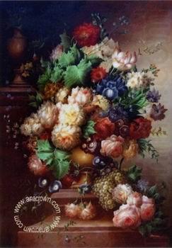 unknow artist Floral, beautiful classical still life of flowers.062 oil painting picture